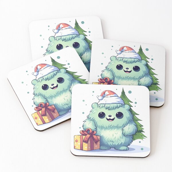 Item preview, Kawaii Yeti Ready for Christmas Party 8 designed and sold by eyestetix.