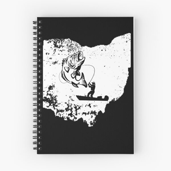 Item preview, Ohio Fishing Shirt Love Lake or River Fish Distressed Gear designed and sold by DynamicDesign.