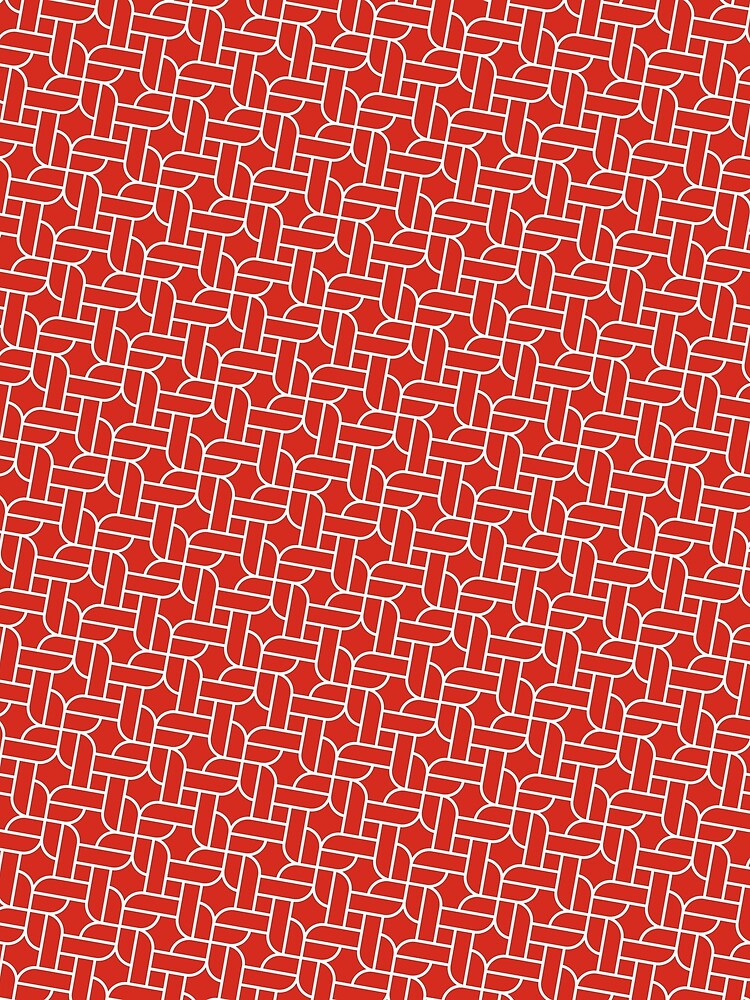 Thumbnail 4 of 4, Graphic T-Shirt, Red Rope Pattern designed and sold by Patternliss.
