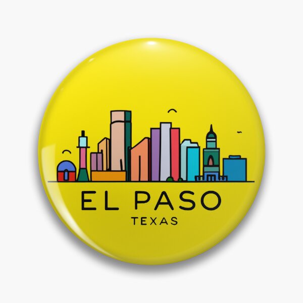 Item preview, El Paso, Texas | City Drawing Minimalist Style 7 designed and sold by CircinusStore.