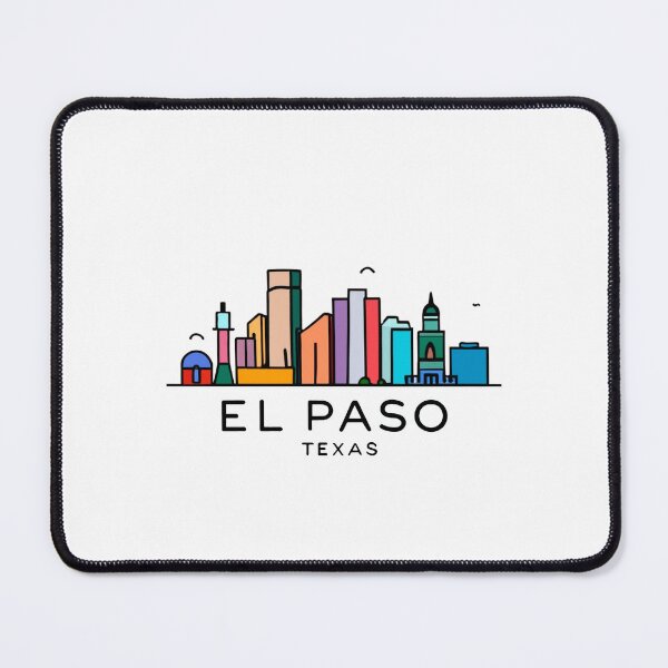 Item preview, El Paso, Texas | City Drawing Minimalist Style 7 designed and sold by CircinusStore.
