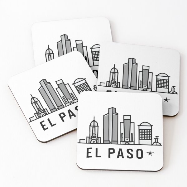 Item preview, El Paso, Texas | City Drawing Minimalist Style 8 designed and sold by CircinusStore.
