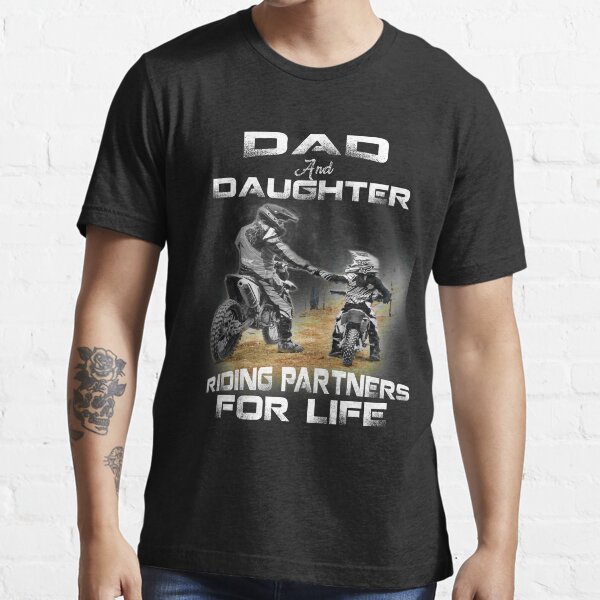 Item preview, Dad and daughter riding partners for life t shirts - motocross designed and sold by newtrendingshop.