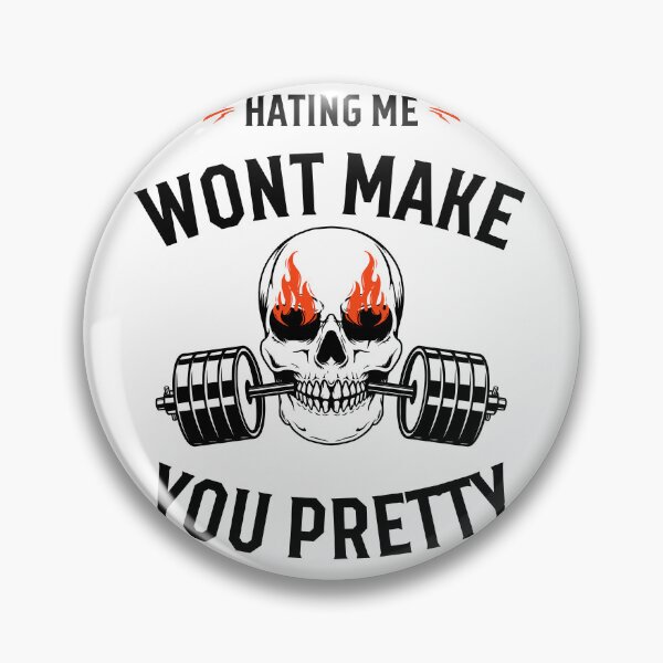 Item preview, Hating me won't make you pretty Funny Pink Text Car Window Bumper Sticker designed and sold by InspireSticker.