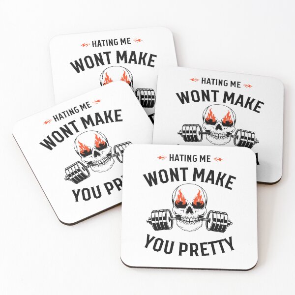 Item preview, Hating me won't make you pretty Funny Pink Text Car Window Bumper Sticker designed and sold by InspireSticker.