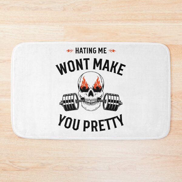 Item preview, Hating me won't make you pretty Funny Pink Text Car Window Bumper Sticker designed and sold by InspireSticker.