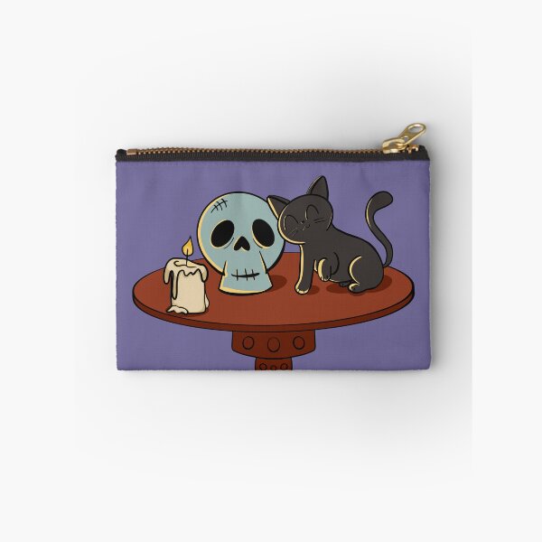 Item preview, Kitty and Skull (Table) designed and sold by makell-creates.