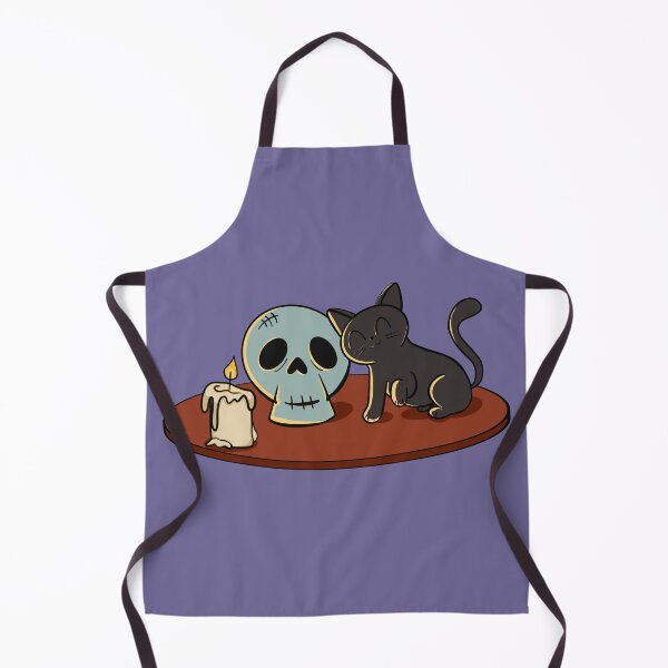Item preview, Kitty and Skull (Table) designed and sold by makell-creates.