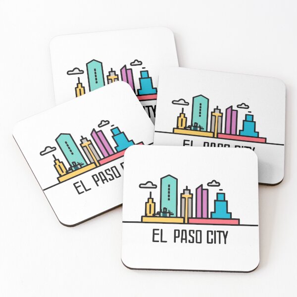 Item preview, El Paso, Texas | City Drawing Simple Style designed and sold by CircinusStore.