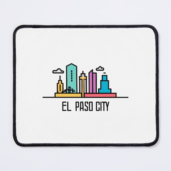 Item preview, El Paso, Texas | City Drawing Simple Style designed and sold by CircinusStore.