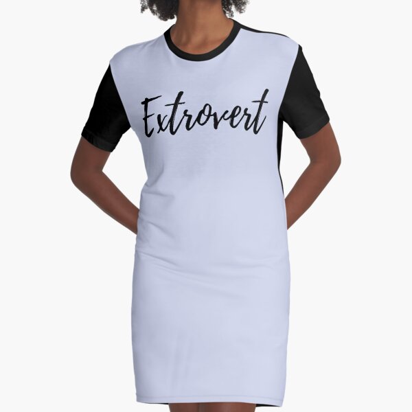 Extraverti suis-je un extraverti une personne grégaire sortante vert sur extraverti personnalité extraverti cadeau Robe t-shirt