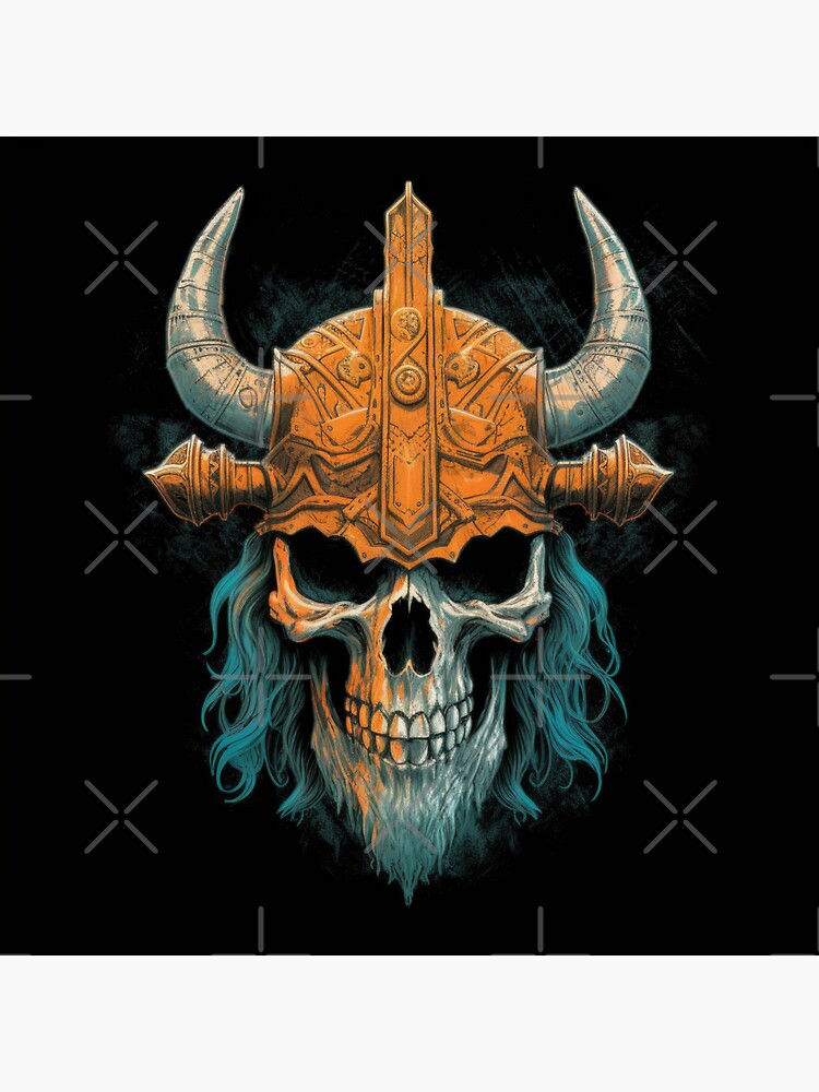 Warrior Skull - Viking - Sticker