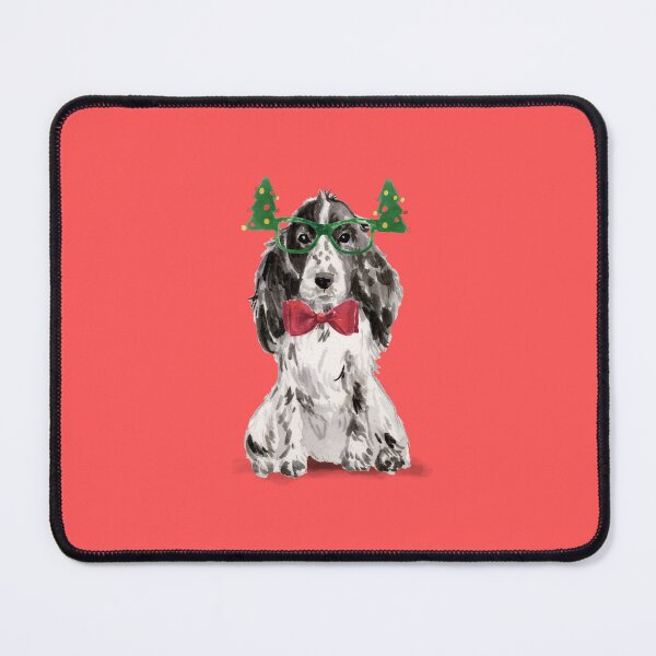 Item preview, Black and White Cocker Spaniel Christmas Dog designed and sold by beastieboutique.