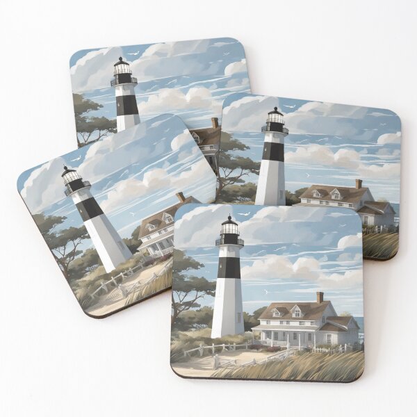 Item preview, Lighthouse and Cottage designed and sold by purplesensation.
