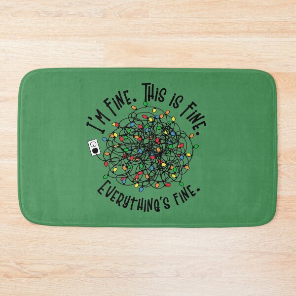 Item preview, I'm Fine This Is Fine Everything Is Fine Christmas Lights  designed and sold by ArtMeetsPizza.