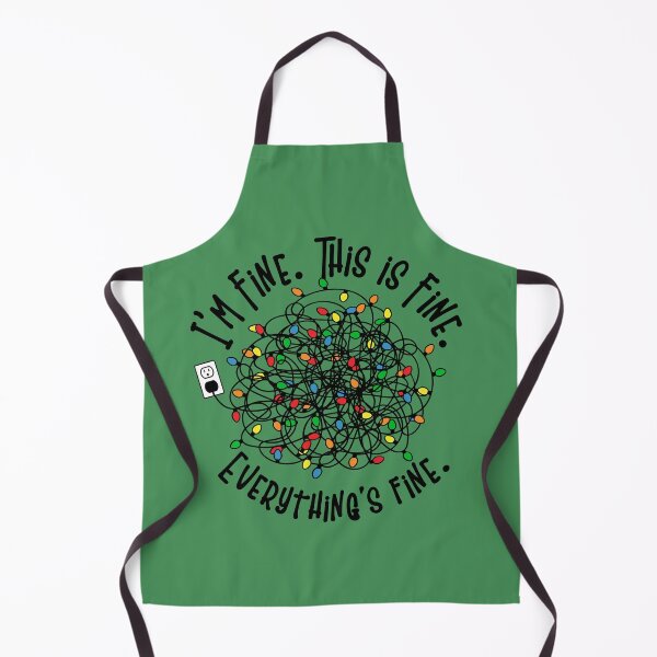 Item preview, I'm Fine This Is Fine Everything Is Fine Christmas Lights designed and sold by ArtMeetsPizza.