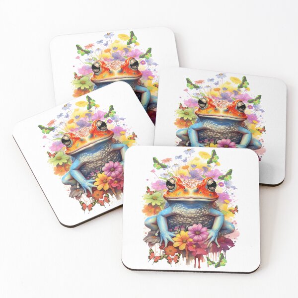 Item preview, Fantasy Frog with flowers and butterflies designed and sold by LoneAngel.