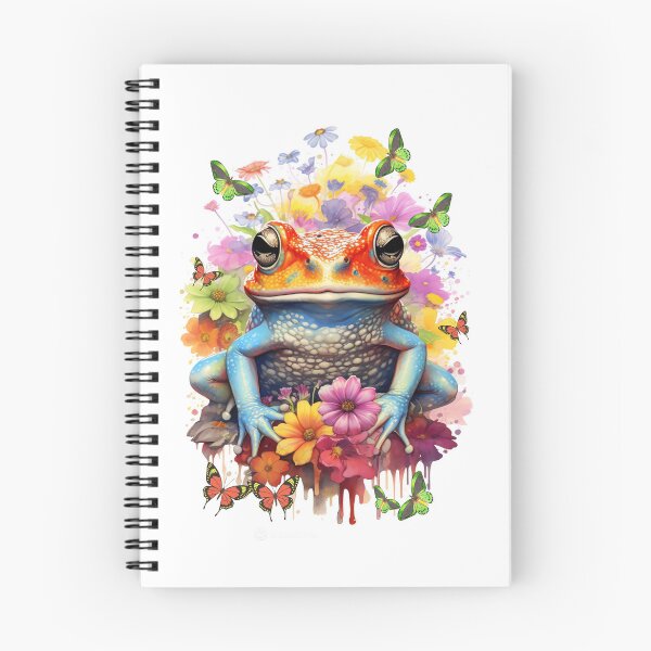 Item preview, Fantasy Frog with flowers and butterflies designed and sold by LoneAngel.