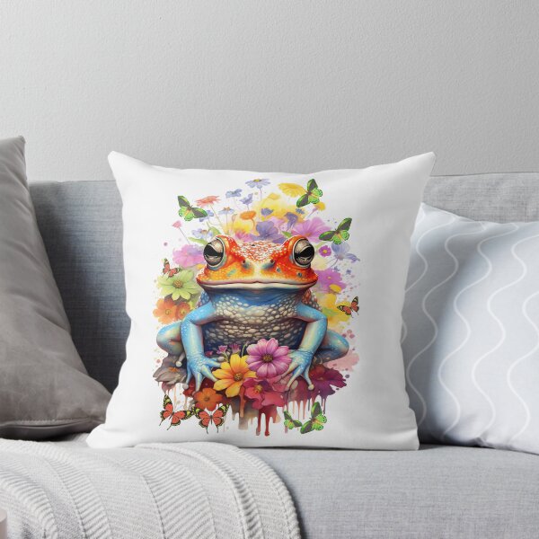Item preview, Fantasy Frog with flowers and butterflies designed and sold by LoneAngel.