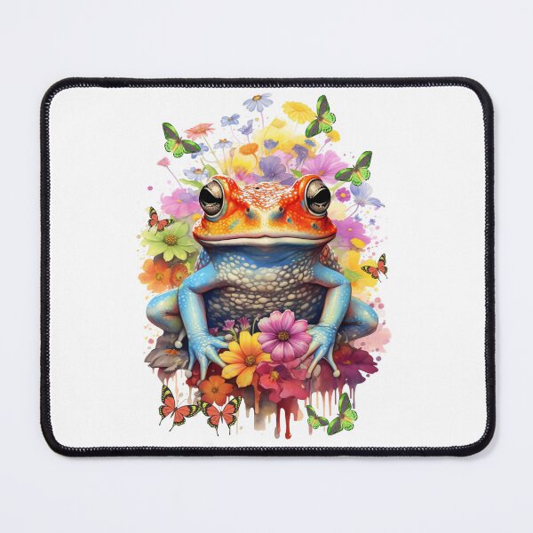 Item preview, Fantasy Frog with flowers and butterflies designed and sold by LoneAngel.