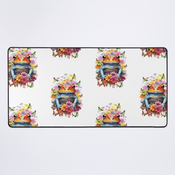 Item preview, Fantasy Frog with flowers and butterflies designed and sold by LoneAngel.