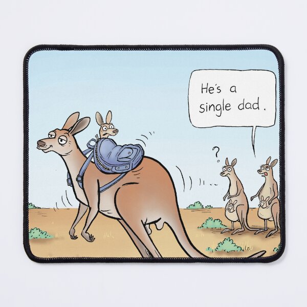 Item preview, Single Dad kangaroo designed and sold by Jed Dunstan.