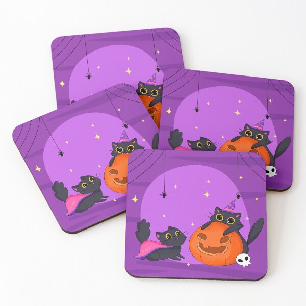 Item preview, Gatos de Halloween designed and sold by mannuilustra.