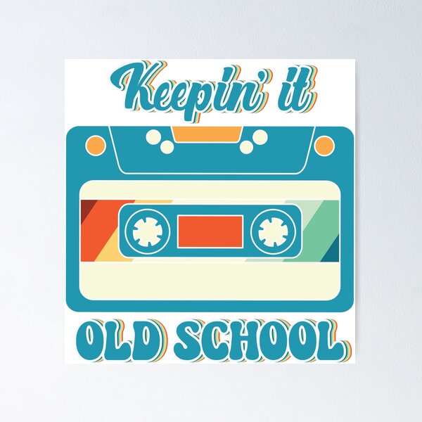 Item preview, Keepin it old school cassette tape designed and sold by Blaknbloo.