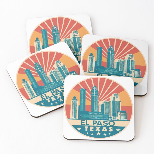 Item preview, El Paso, Texas | City Drawing Retro Style designed and sold by CircinusStore.