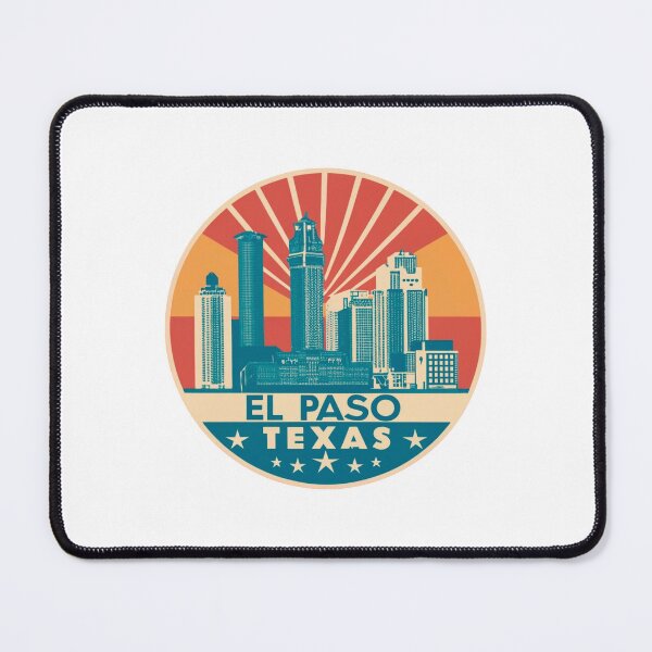 Item preview, El Paso, Texas | City Drawing Retro Style designed and sold by CircinusStore.