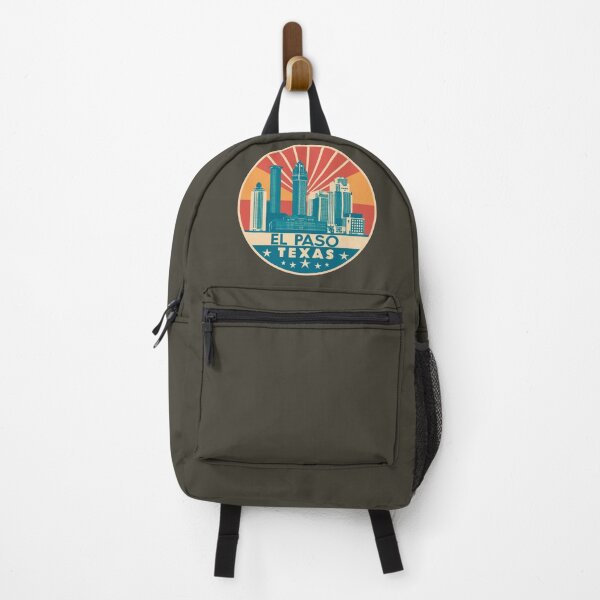 Artikelvorschau, El Paso, Texas | Stadtzeichnung im Retro-Stil entworfen und verkauft von CircinusStore.