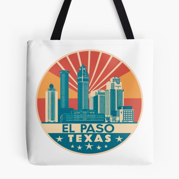 Item preview, El Paso, Texas | City Drawing Retro Style designed and sold by CircinusStore.