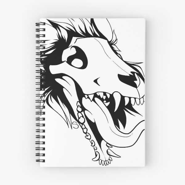 Aperçu de l'œuvre Crâne de loup-garou (noir et blanc) créée et vendue par Sitious.