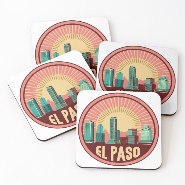 Item preview, El Paso, Texas | City Drawing Sun Style designed and sold by CircinusStore.