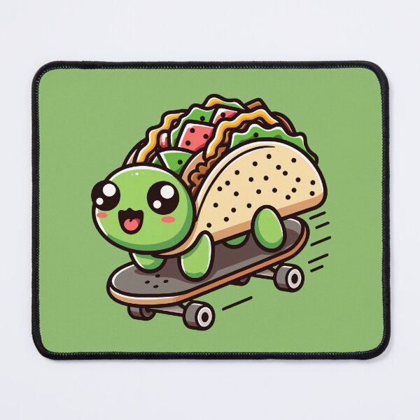 Item preview, Taco Turtle Riding Skateboard designed and sold by SweetClicks123.