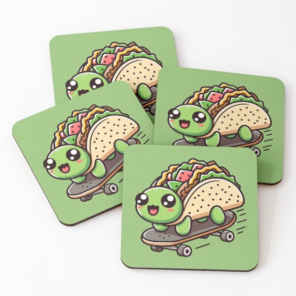 Item preview, Taco Turtle Riding Skateboard designed and sold by SweetClicks123.