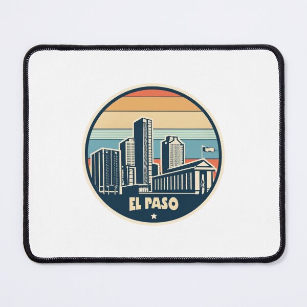 Item preview, El Paso, Texas | City Drawing Sunset Style designed and sold by CircinusStore.