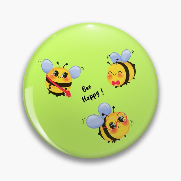 Item preview, Abelha Feliz. Bee Happy. designed and sold by mannuilustra.