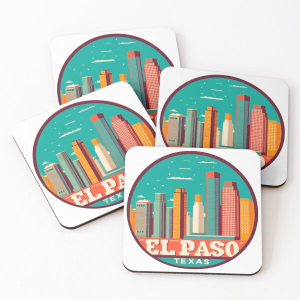 Item preview, El Paso, Texas | City Drawing Sunny Style designed and sold by CircinusStore.