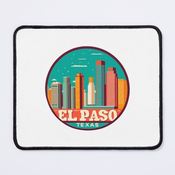 Item preview, El Paso, Texas | City Drawing Sunny Style designed and sold by CircinusStore.