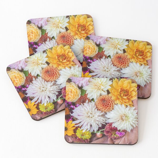 Item preview, Cottagecore Florals - Basket of Dahlias 3 designed and sold by AndreaBorden.