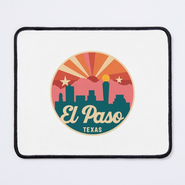 Item preview, El Paso, Texas | City Drawing with Mountains designed and sold by CircinusStore.