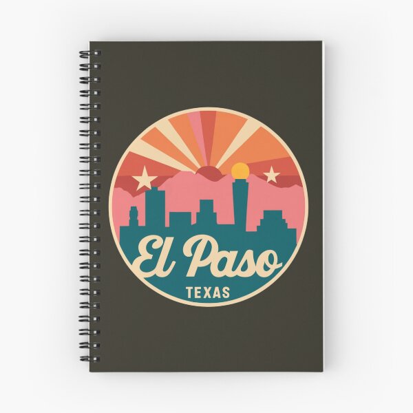 Item preview, El Paso, Texas | City Drawing with Mountains designed and sold by CircinusStore.