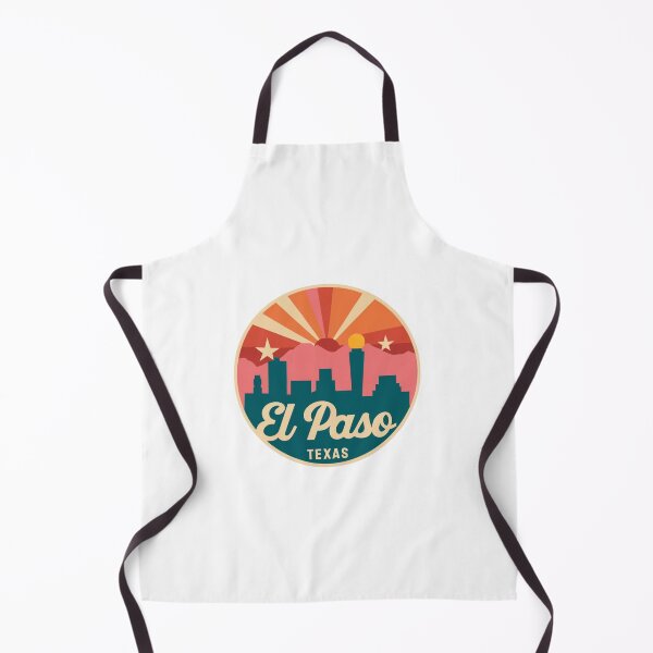 Item preview, El Paso, Texas | City Drawing with Mountains designed and sold by CircinusStore.