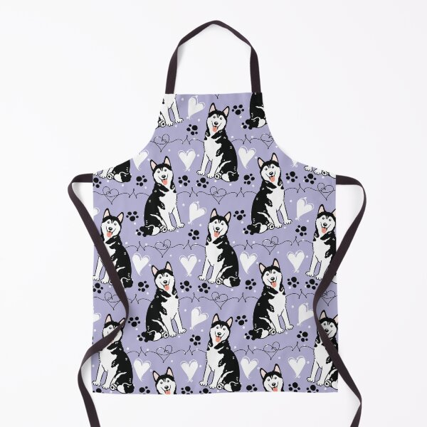 Item preview, Love Black White Siberian Husky Dog 2 designed and sold by Lulupainting.