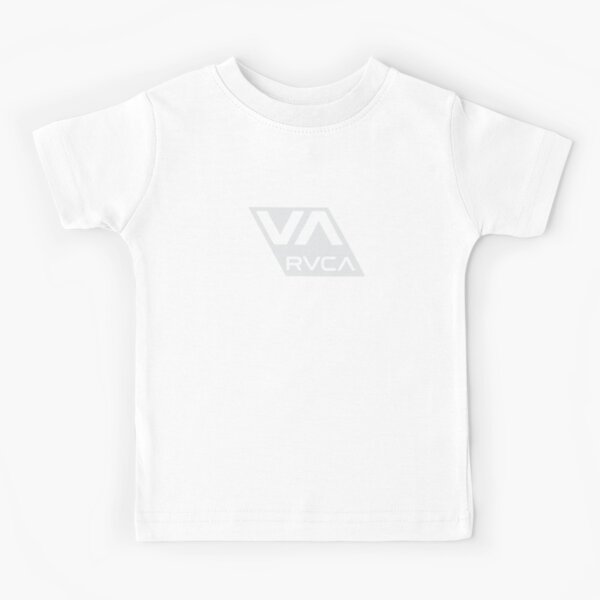 white VA RVCA logo Kids T-Shirt for Sale by greencow1