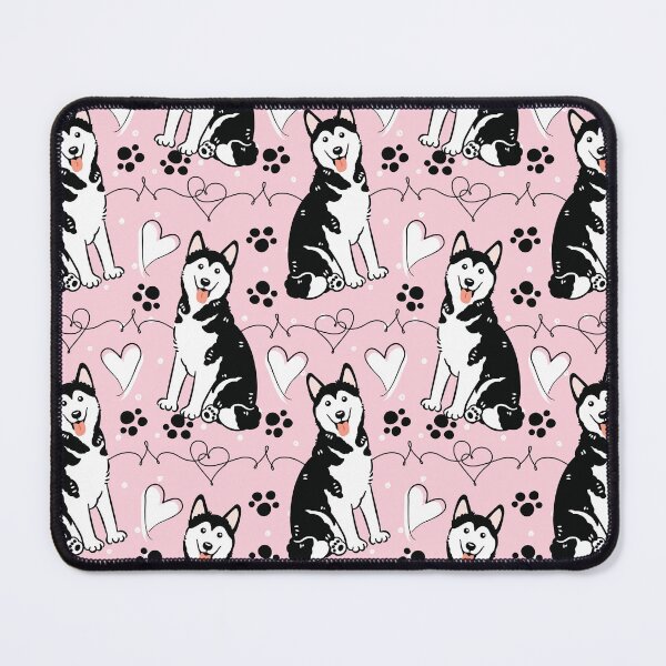Item preview, Love Black White Siberian Husky Dog 3 designed and sold by Lulupainting.