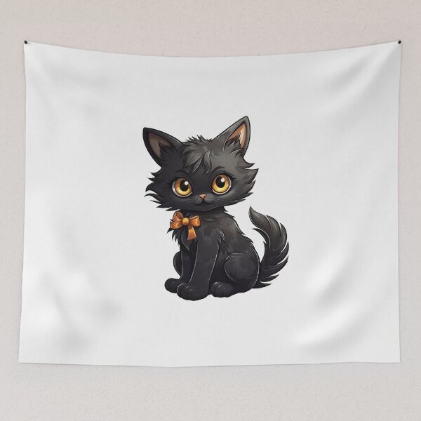 Item preview, Lovely black kitty Cat Halloween Oktober designed and sold by Lobory.