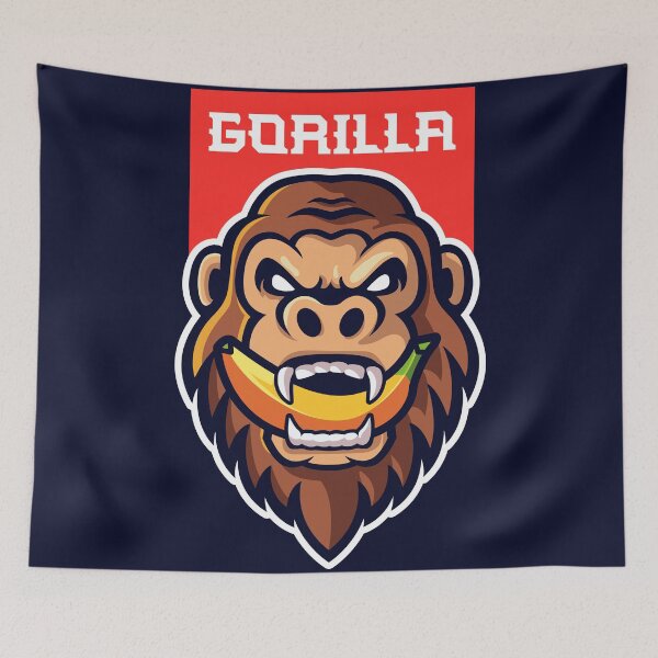 Item preview, Gorilla Mascot Logo Template designed and sold by hjian8219.