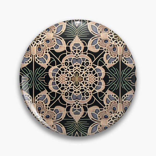 Item preview, Embroidered Flowers lace pattern designed and sold by Witsprings.